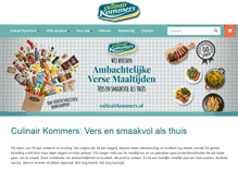 Tablet Screenshot of culinairkommers.nl